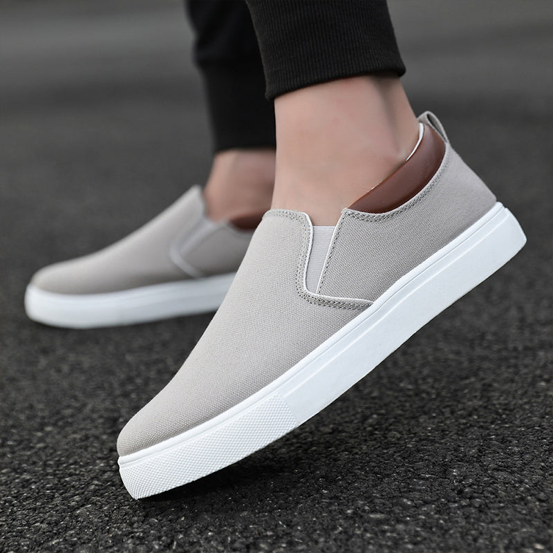 Richard - Slip-On-Schuhe aus Segeltuch für Herren Grau