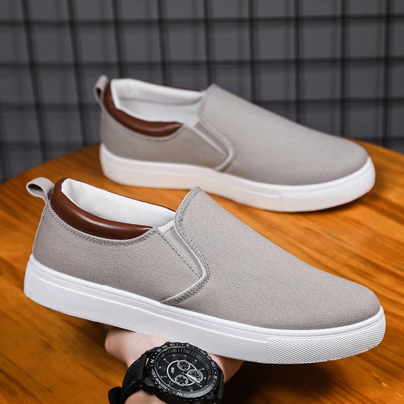Richard - Slip-On-Schuhe aus Segeltuch für Herren Grau 2
