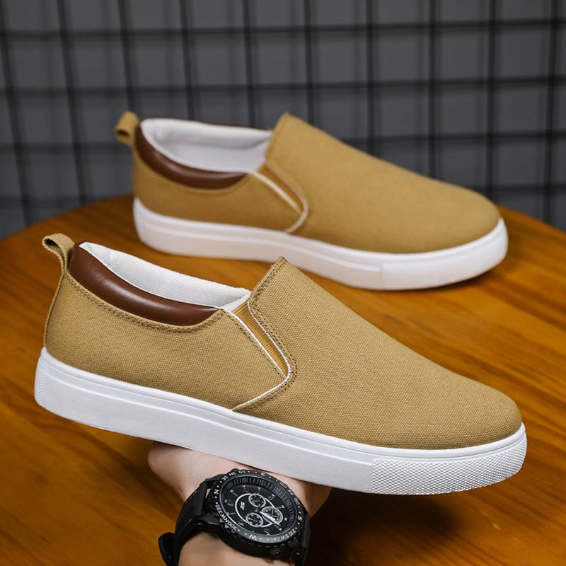 Richard - Slip-On-Schuhe aus Segeltuch für Herren Khaki 2