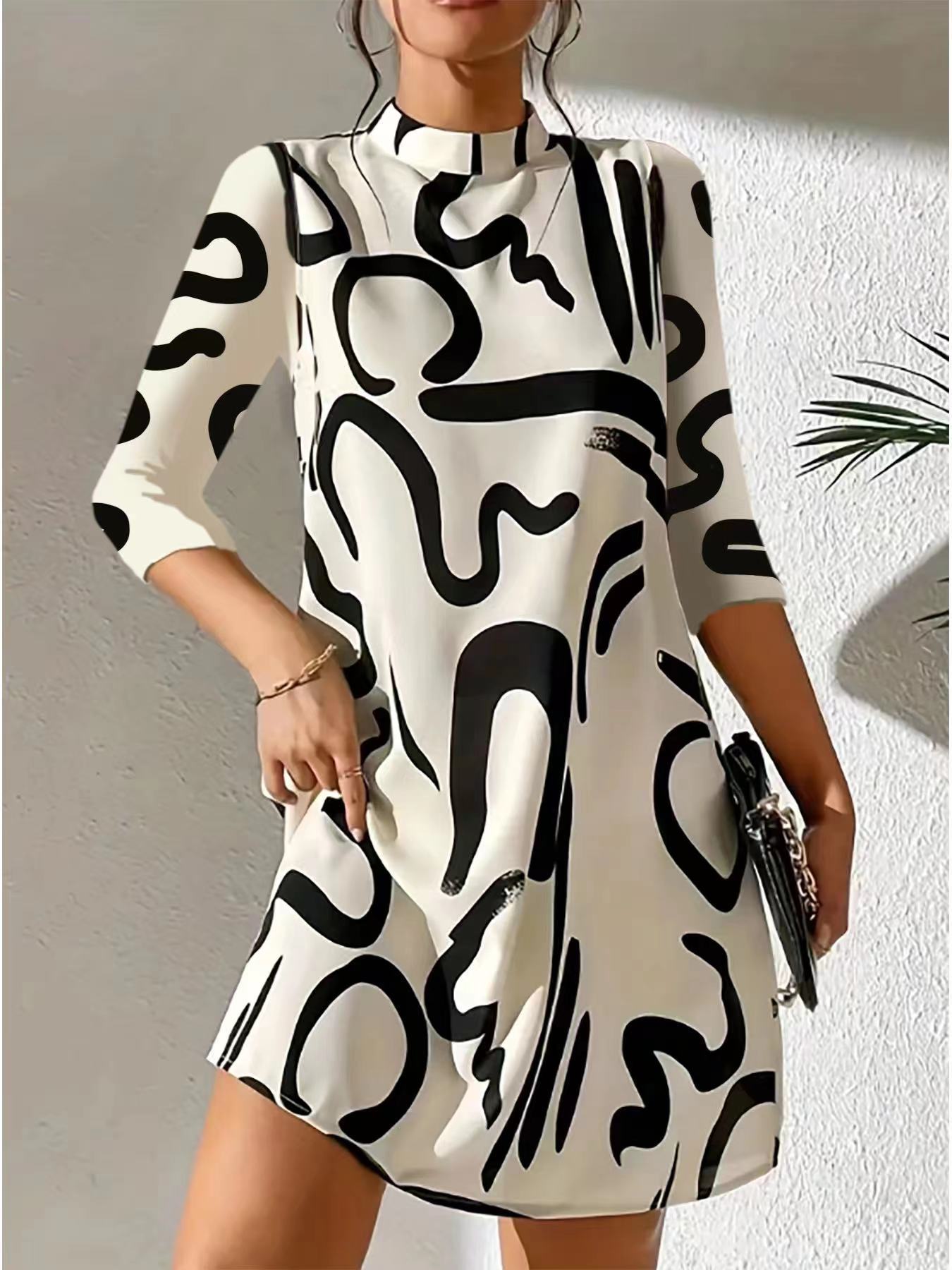 Roswitha - Stilvolles & bequemes Kleid für Damen WeiB