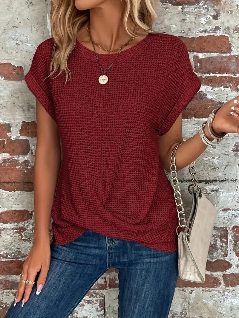 Ruth - Damen T-Shirt Modisch Rot 2