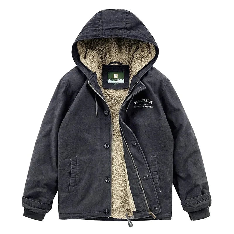 Lorenz - Fleecegefütterte Winterjacke Herren Warm