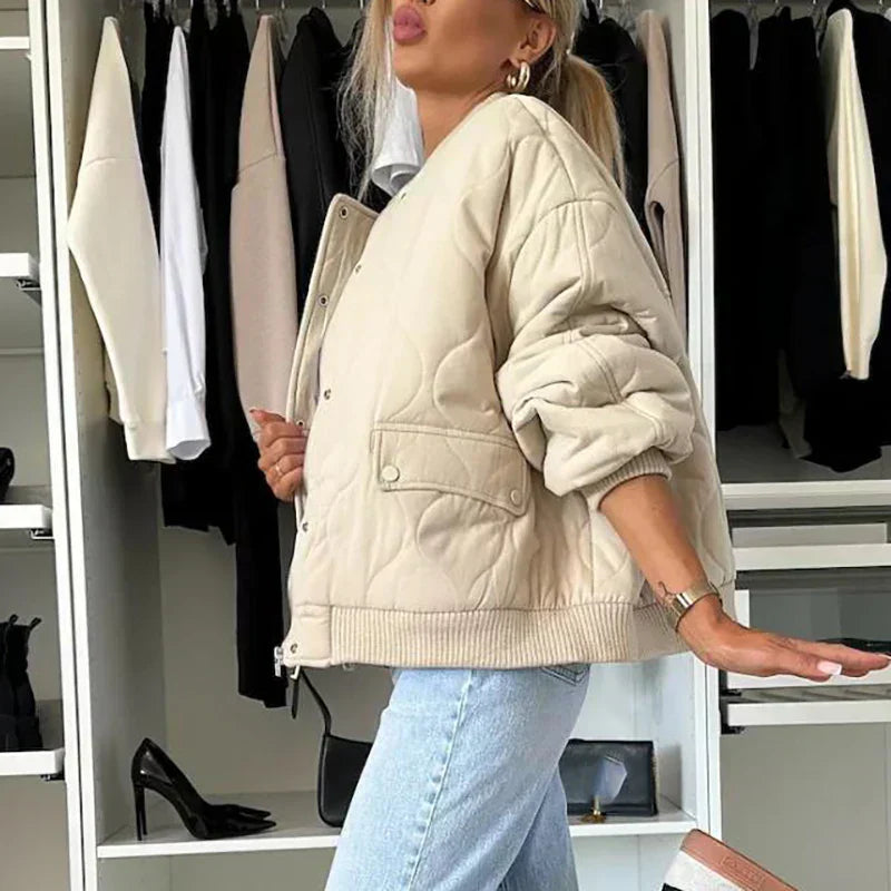 Doris – Warme, gesteppte Bomberjacke