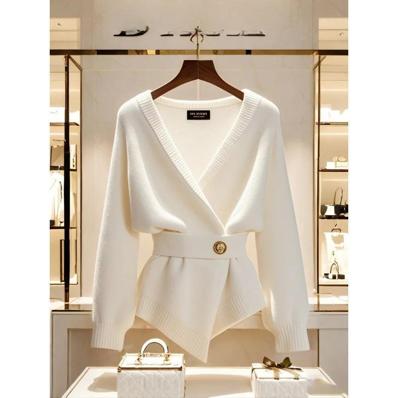 Gretha - Vintage Damen Long Sleeve Cardigan Elegant