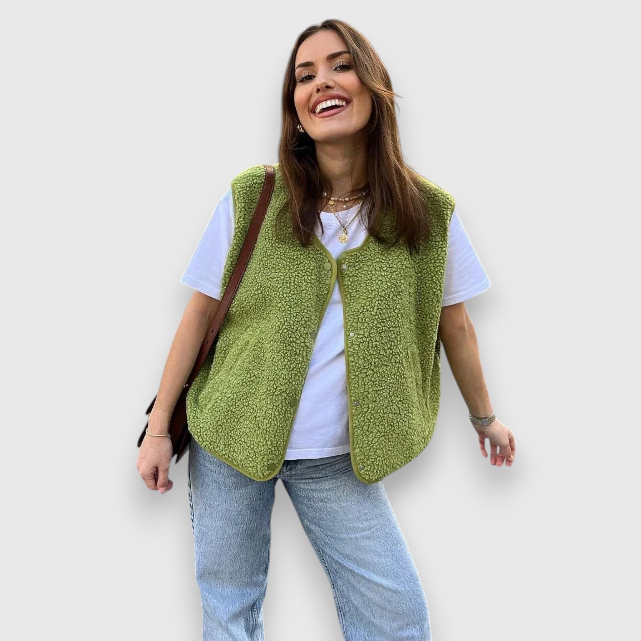 Rieke – Kuschelige Oversize-Weste für Damen