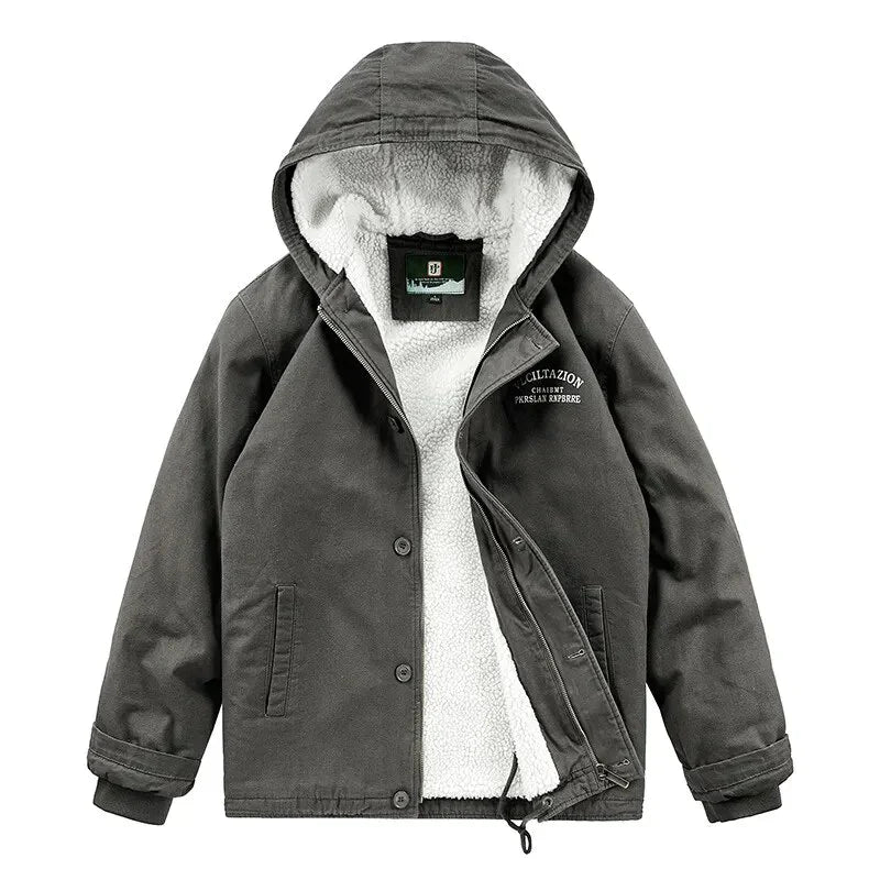 Lorenz - Fleecegefütterte Winterjacke Herren Warm