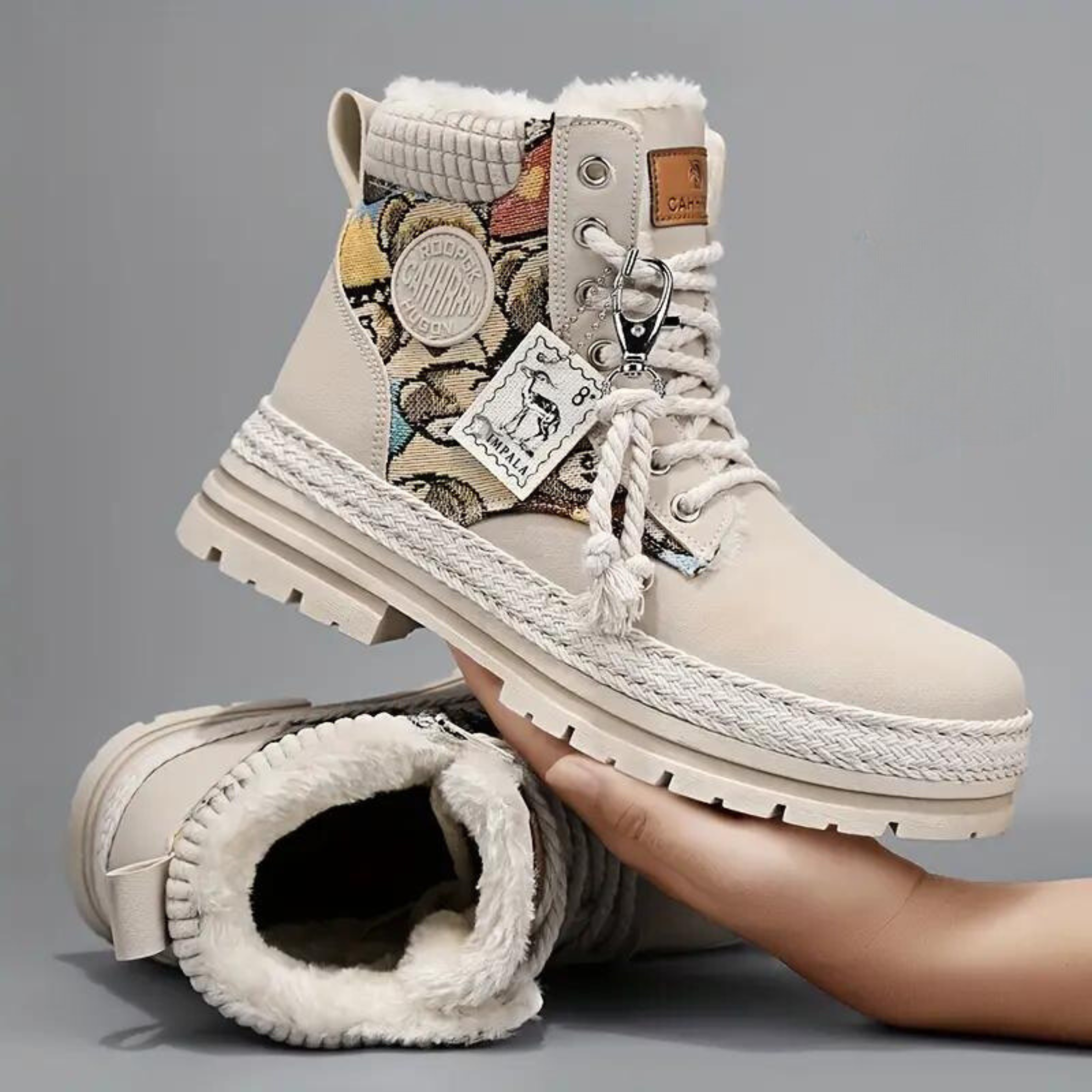 Finn - Stilvolle Herren Motorradstiefel mit Grafikdesign