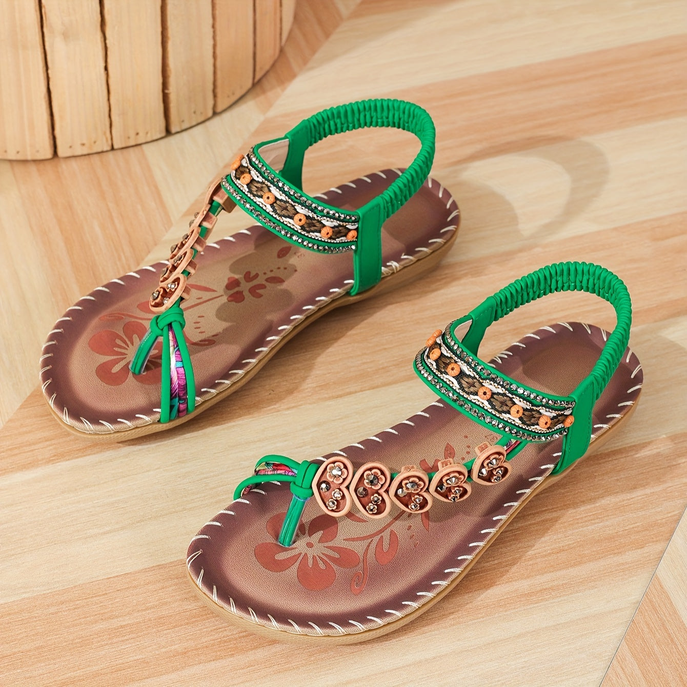 Sarah - Bequeme orthopädische Sandalen Grun