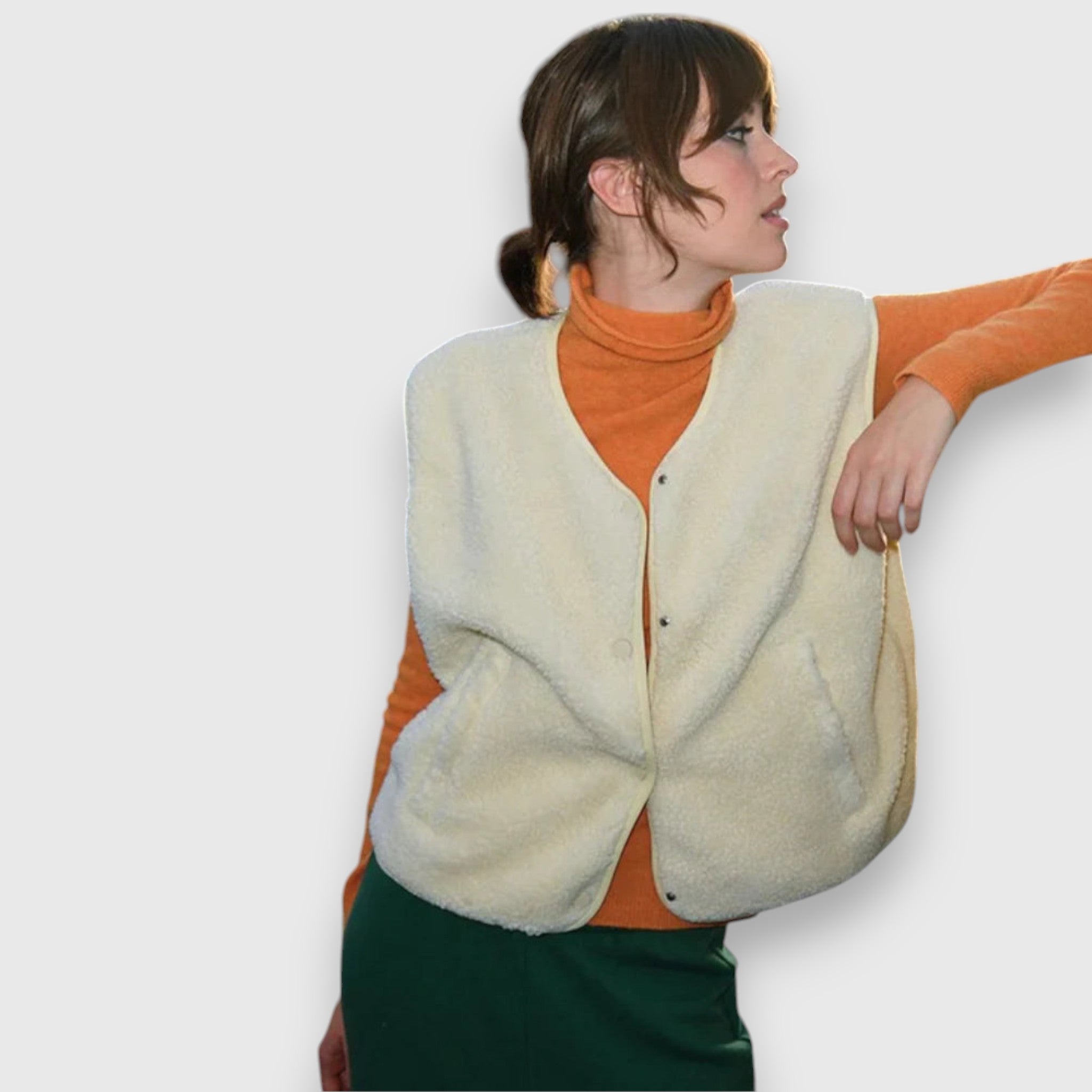 Rieke – Kuschelige Oversize-Weste für Damen