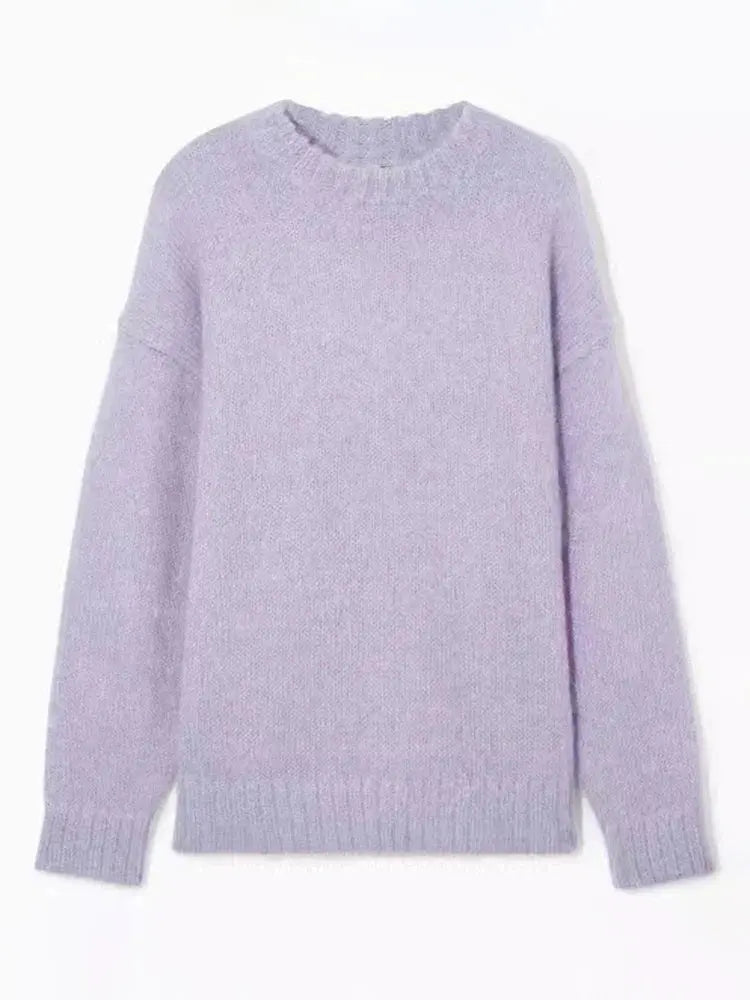 Edith – Klassischer Pullover Mit Rundhalsausschnitt