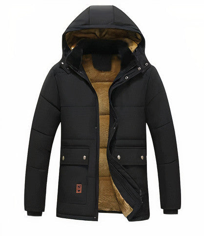 Burkard - Herren Winterparka mit abnehmbarer Kapuze