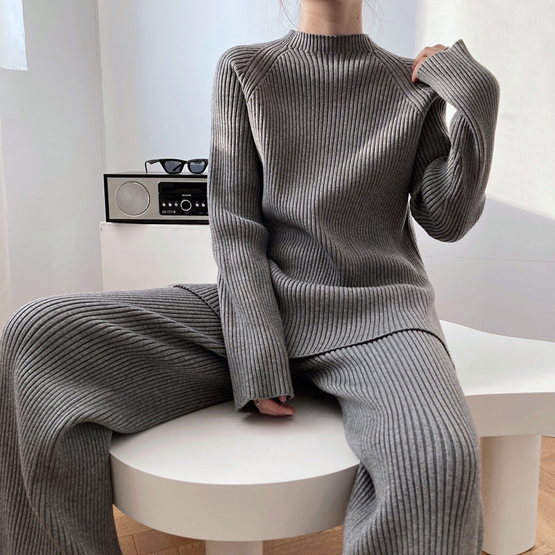 Nora – Zweiteiliges Damen Set Gestrickt Lässig Elegant