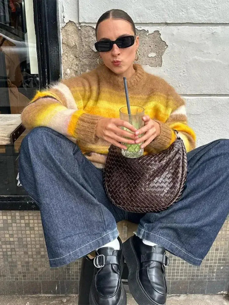 Edith – Klassischer Pullover Mit Rundhalsausschnitt