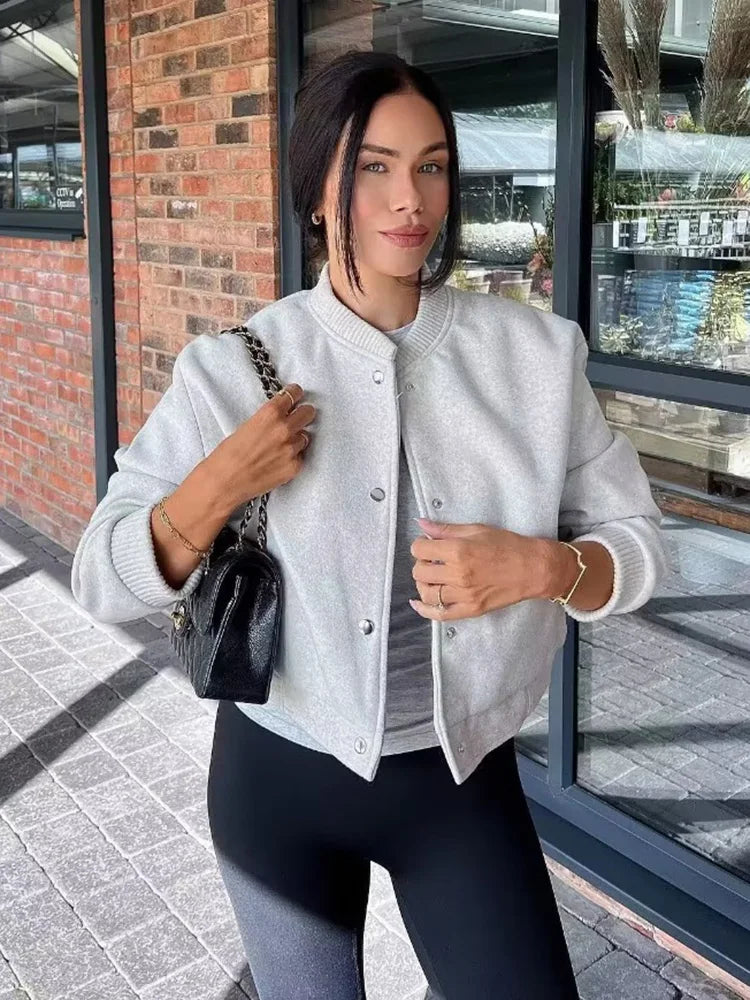 Jemma - Stilvolle gekürzte Damen-Bomberjacke