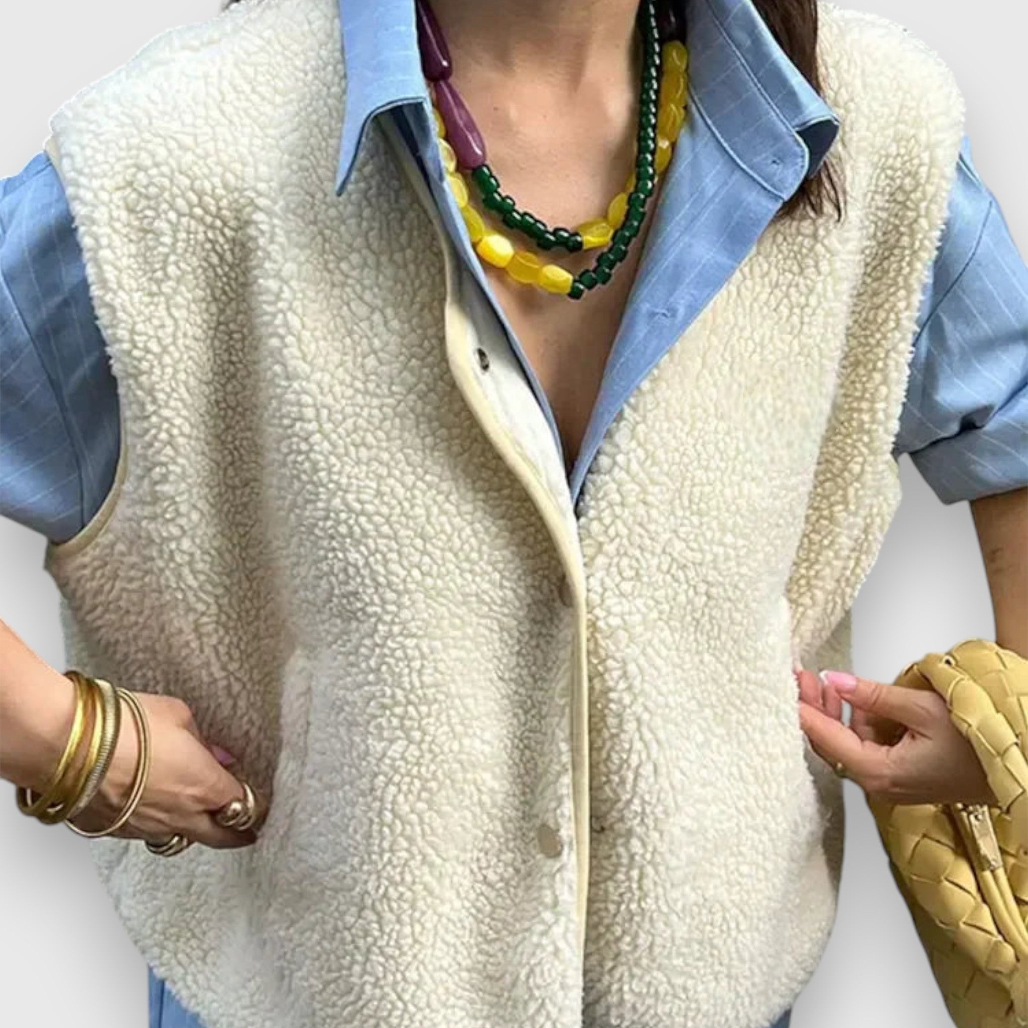 Rieke – Kuschelige Oversize-Weste für Damen