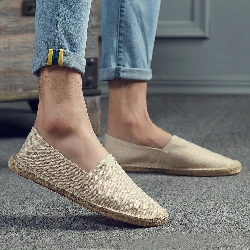 Sina - Espadrilles aus Hanf-Canvas Lässig und Bequem Braun
