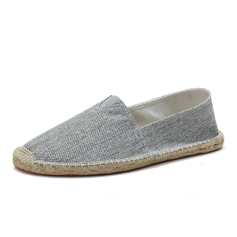 Sina - Espadrilles aus Hanf-Canvas Lässig und Bequem Grau