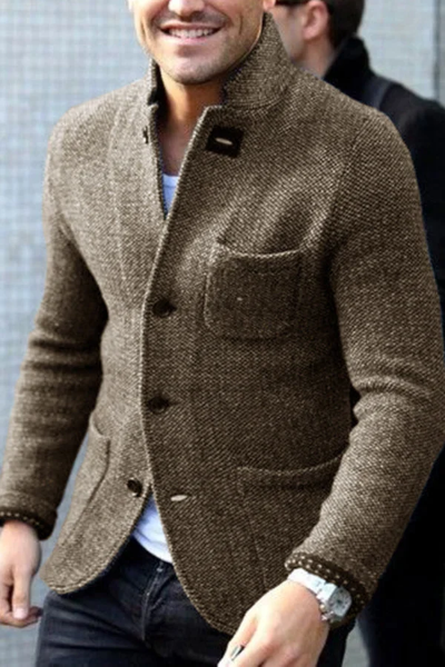 Damian - Herren Tweed Blazer Slim Fit elegant