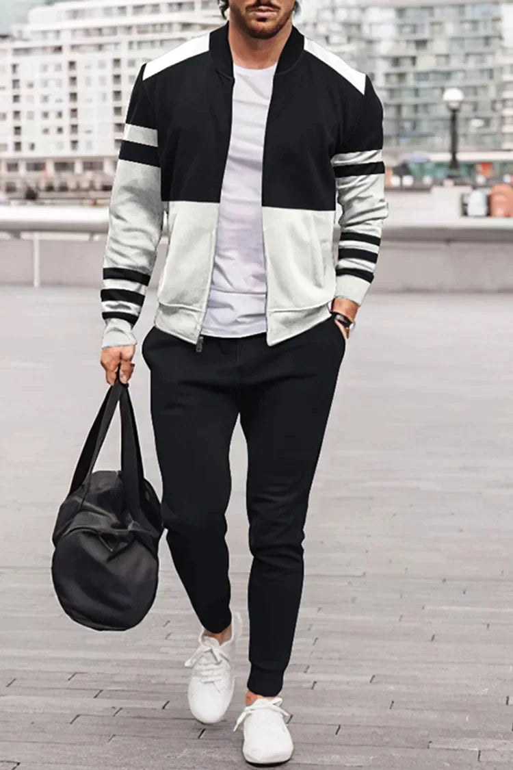 Jeron - Sportlicher Herren-Trainingsanzug aus Baumwollmix