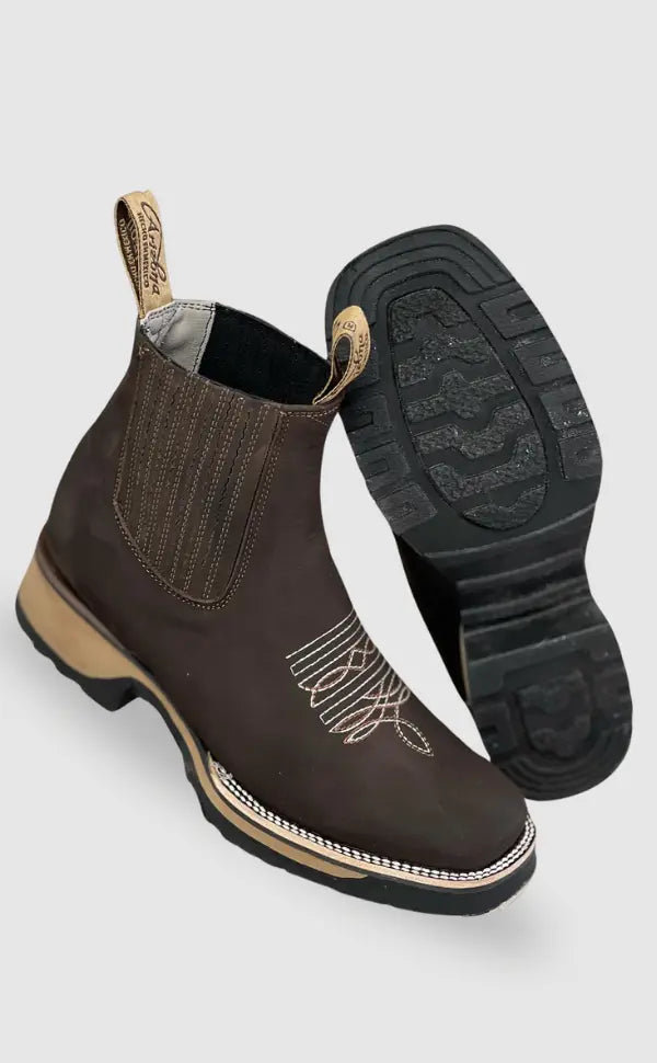 Tomma - Cowboystiefel Vielseitig Unisex Modern Rutschfest Braun