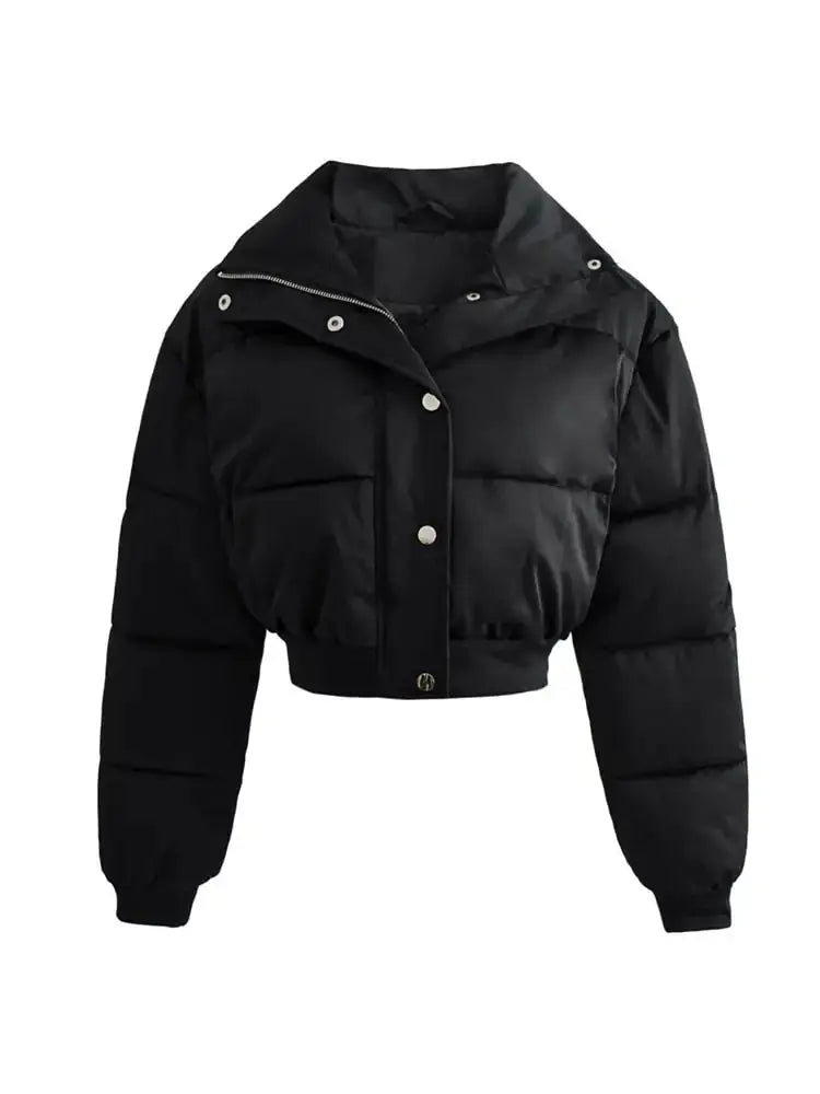 Torina - Pufferjacke Warm Leicht Bequem Modern Trendig Schwarz