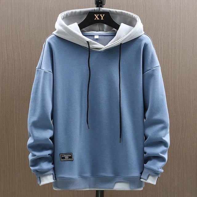 Udonis – Klassischer Herren Hoodie mit Kapuze Blau