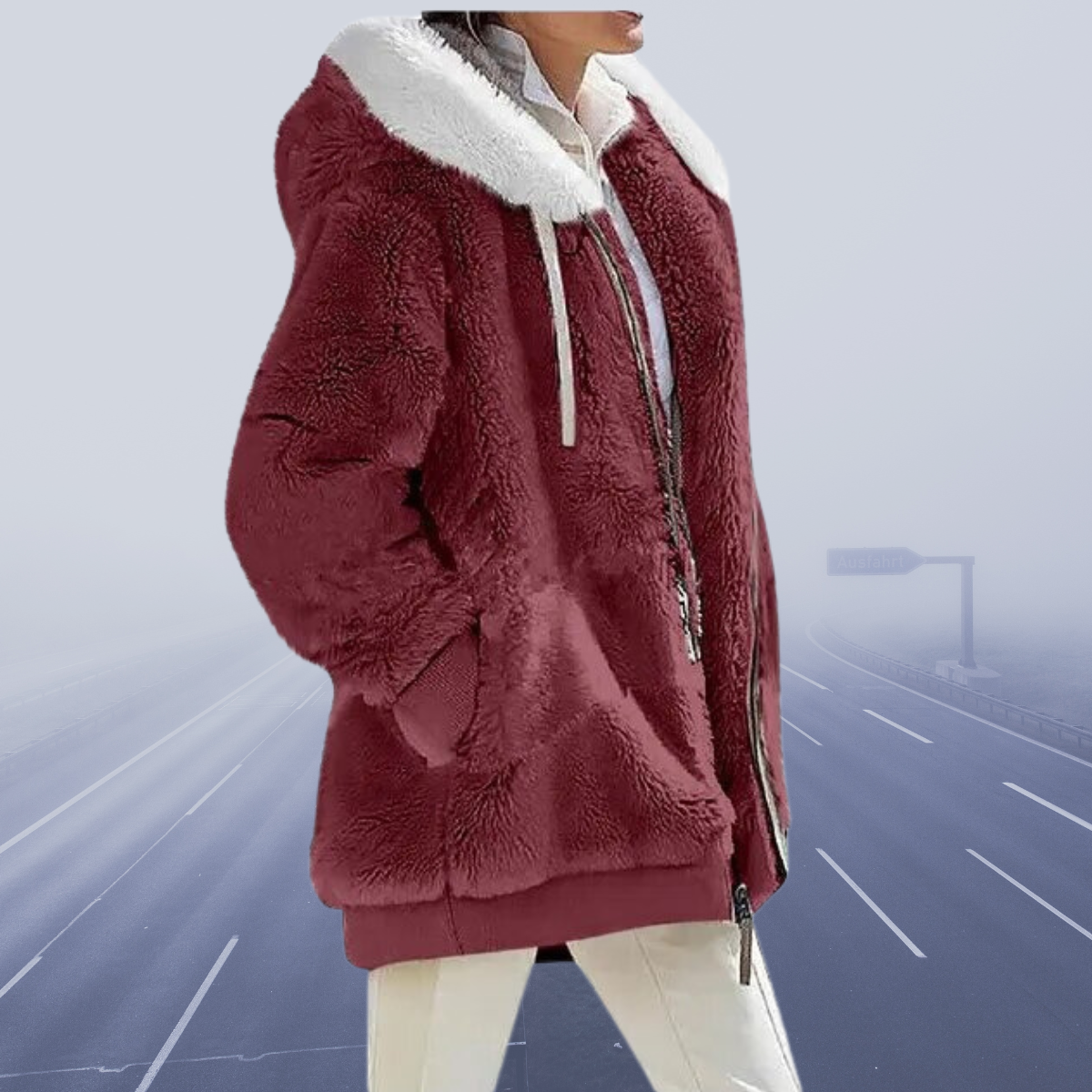 Tonia - Fleecejacke Bequem Superwarm Weich Modern