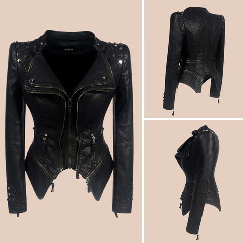 Luisa - Elegante Damen Lederjacke Modern