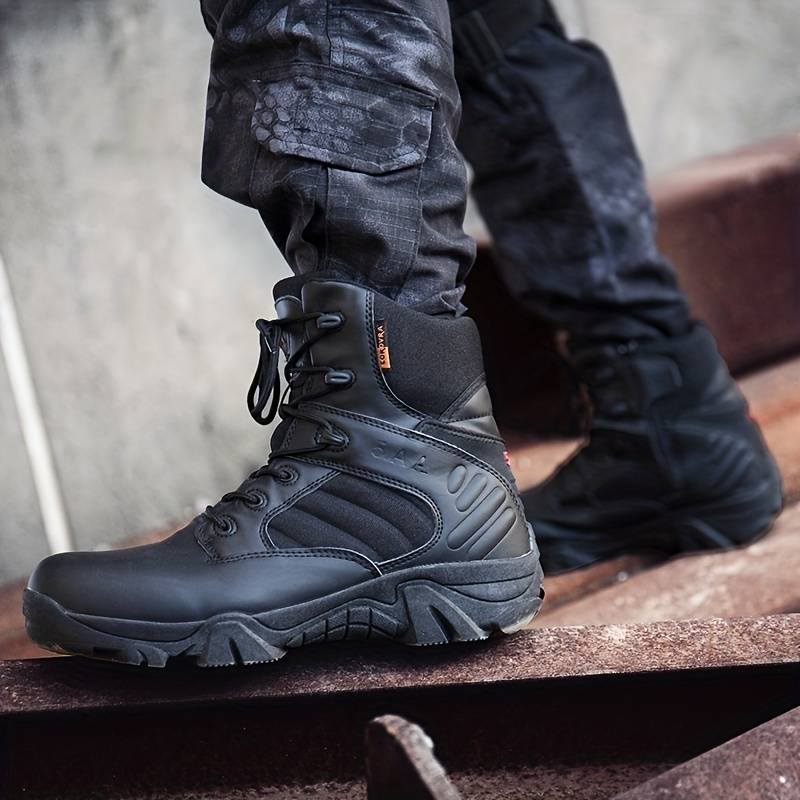 Veith - Taktische Militärstiefel Robust & Rutschfest Schwarz