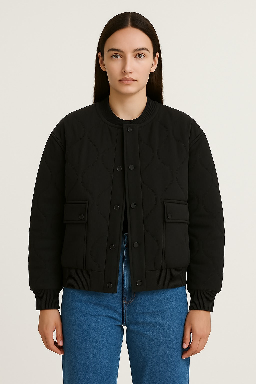 Monika - Oversized Damen Bomberjacke Übergangsjacke
