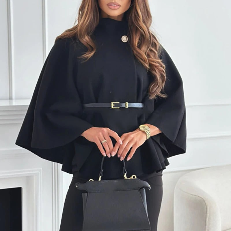 Monika – Elegantes Cape Mit Gürtel