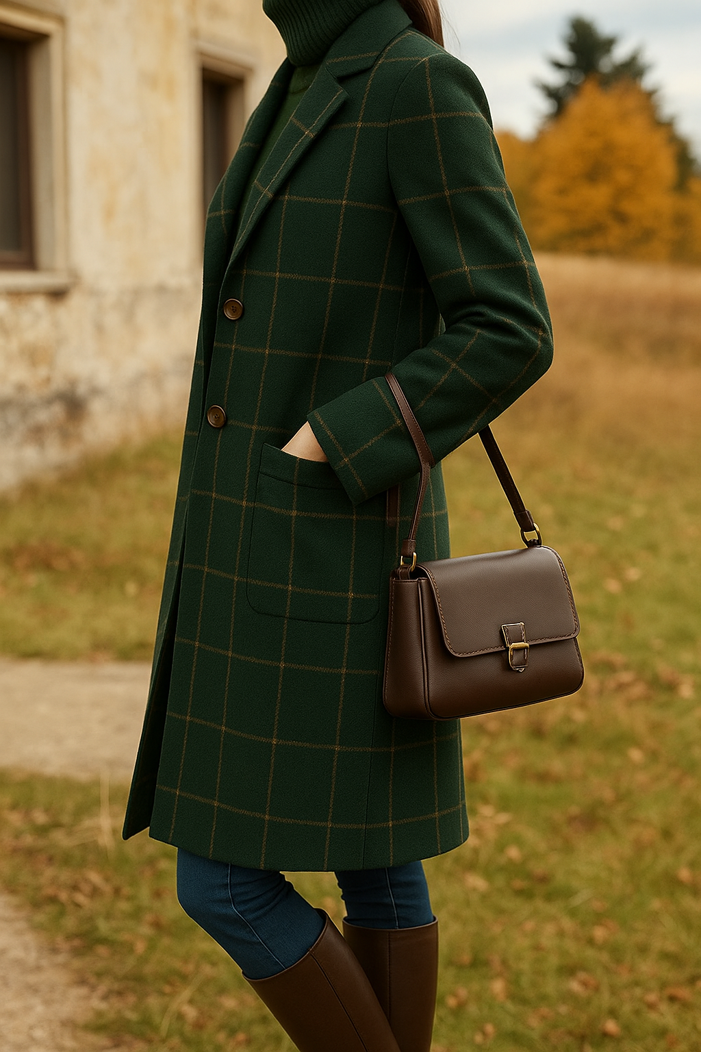 Freya - Bedruckter Wintermantel Damen Lang