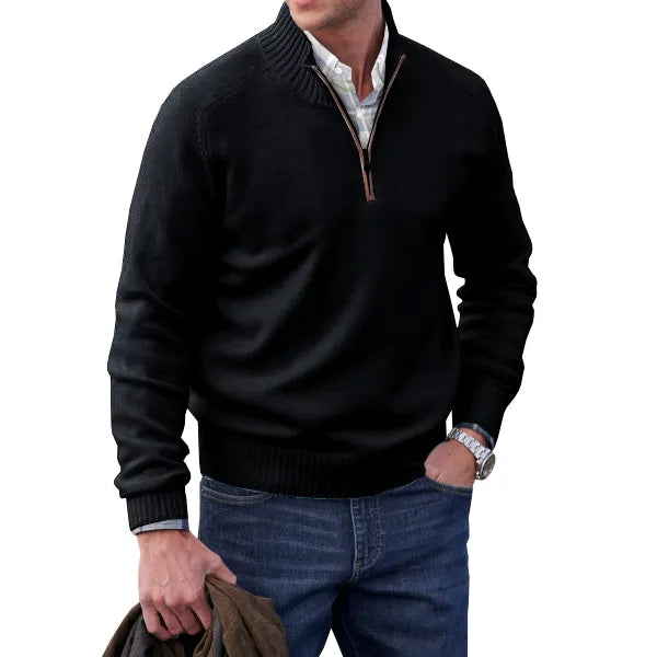 Florian – Warmer Zipper-Pullover Herren Winter