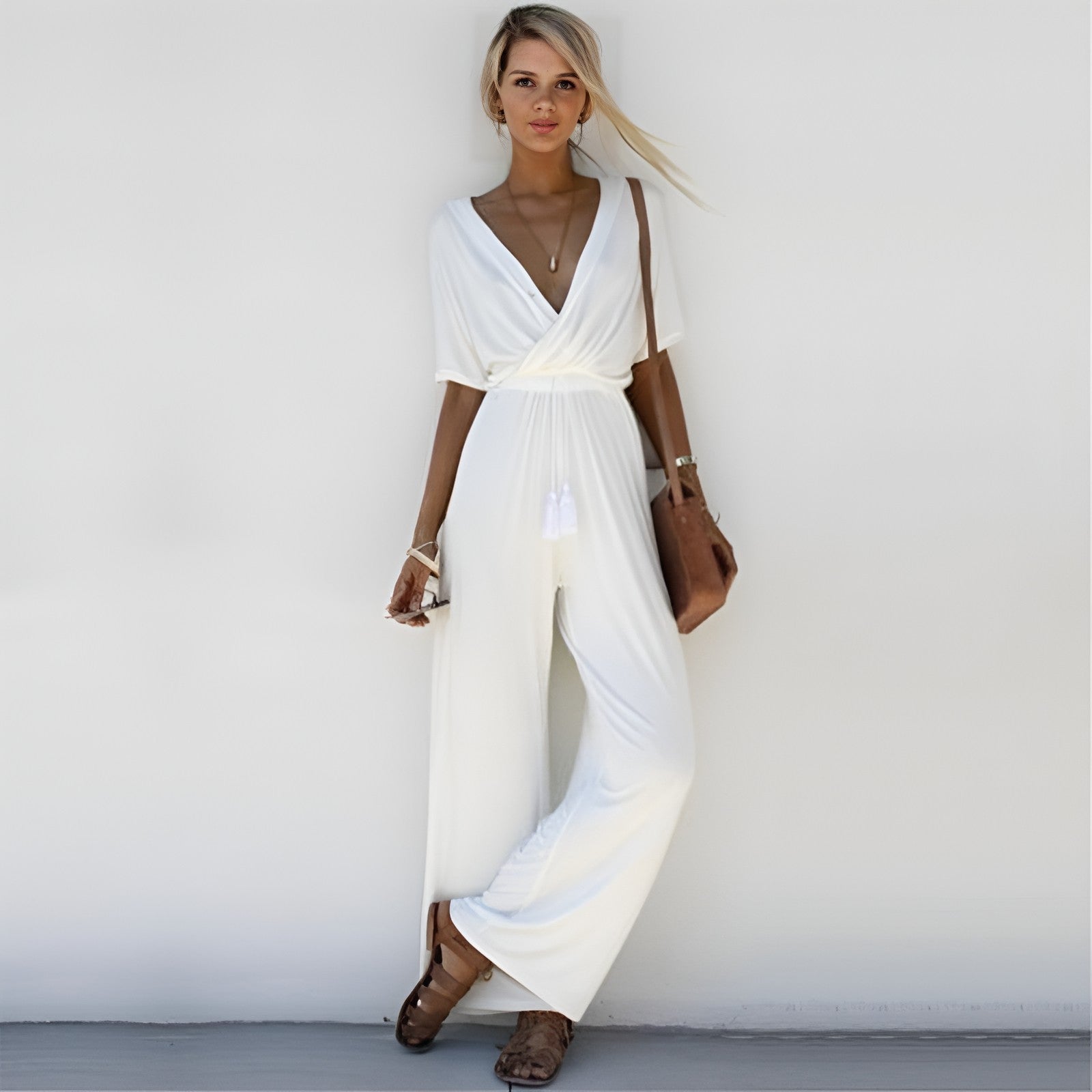 Kirsten - Overall mit V-Ausschnitt: Sexy Raffinesse