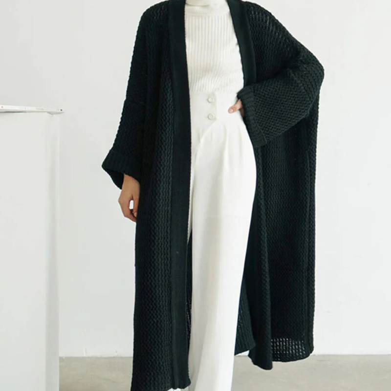 Romina – Lange Strickjacke in einem warmen