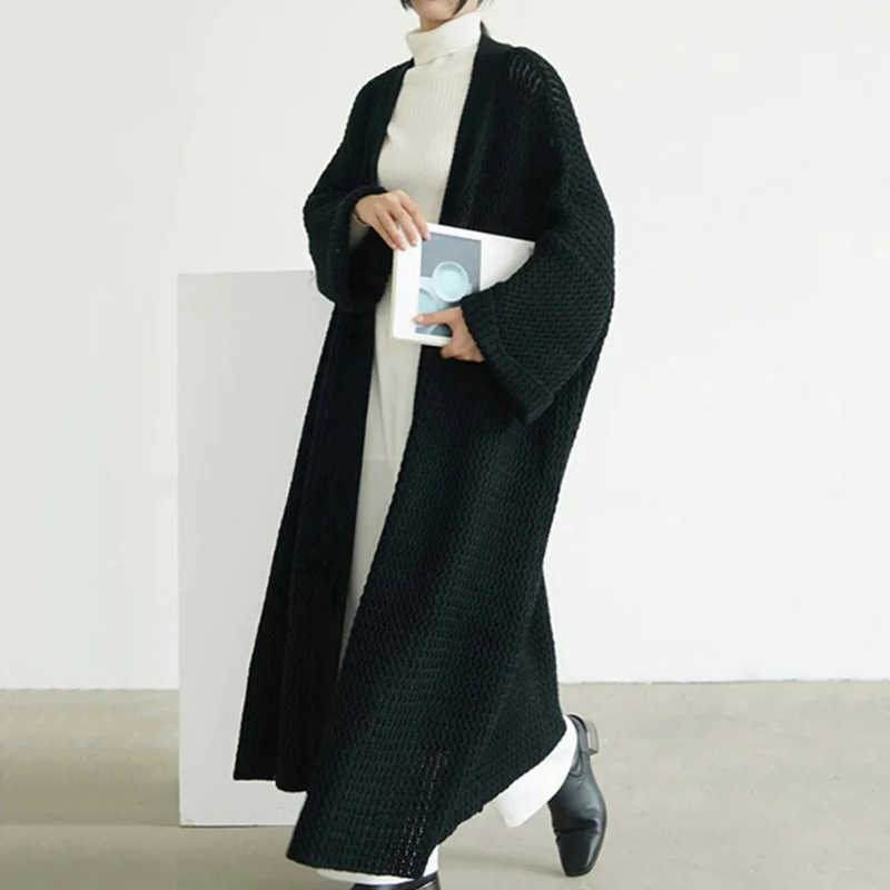 Romina – Lange Strickjacke in einem warmen