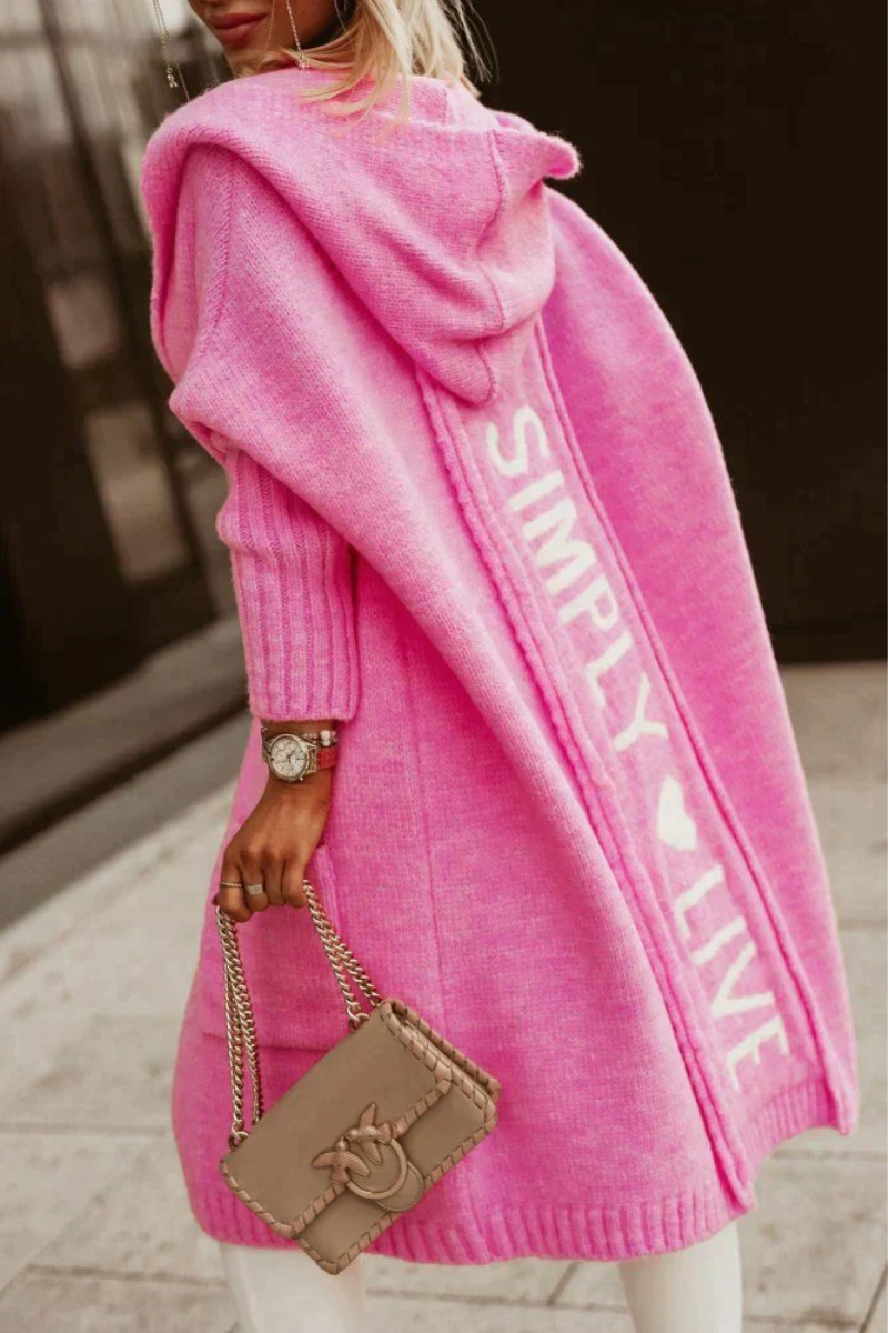Ronja – Lange Weste im Cardigan-Look