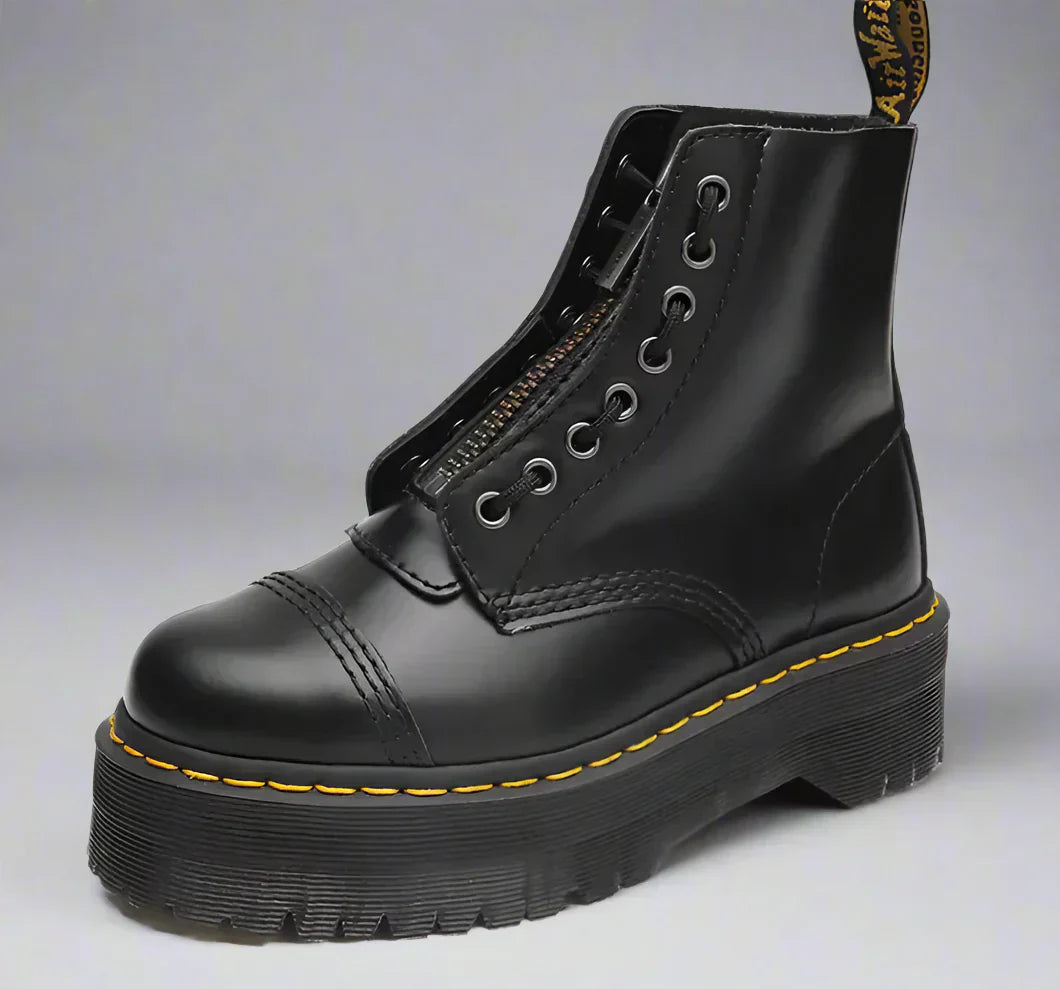 Christel - Damen Leder Schnürstiefel Komfort Elegant Robust