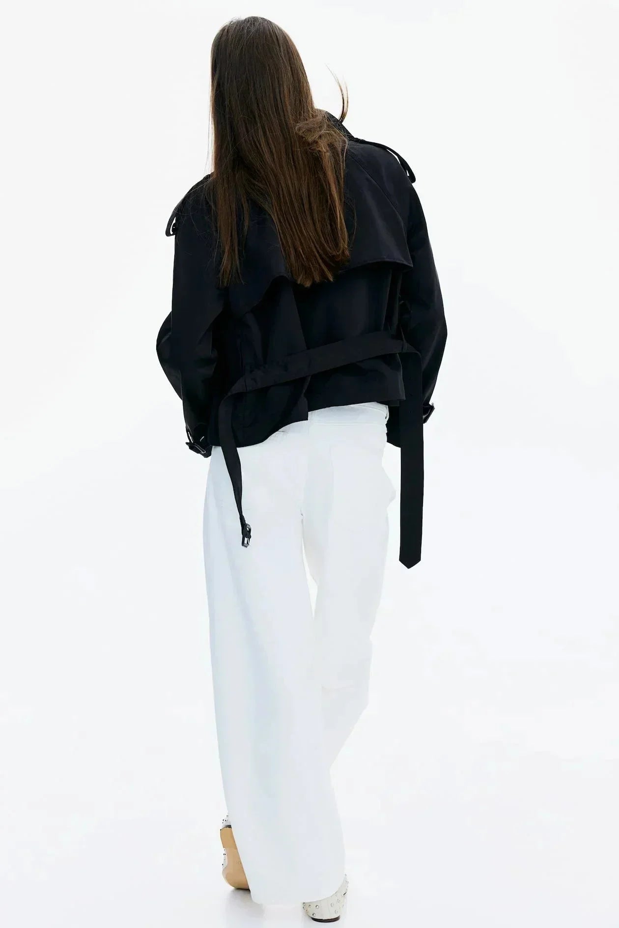 Izabella - Eleganter Damen Trenchcoat mit Kragen und Taillengürtel