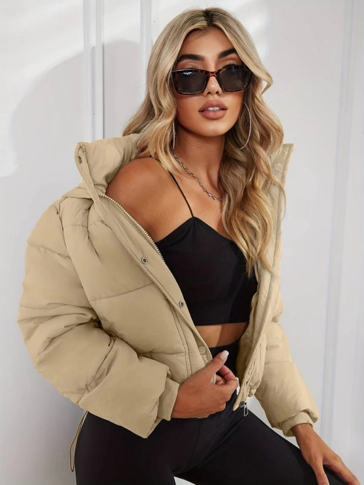 Elisa - Damen Winterjacke Kurzform Leicht Stepp Warm