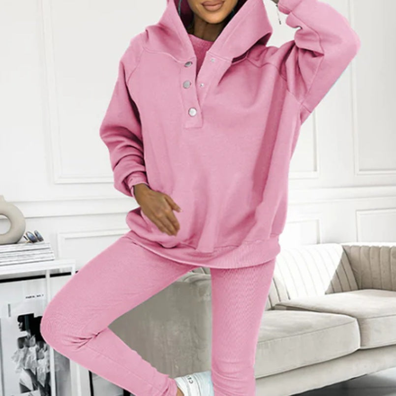 Kerstin - 3-teiliges Damen-Sportanzug mit Kapuzenpullover