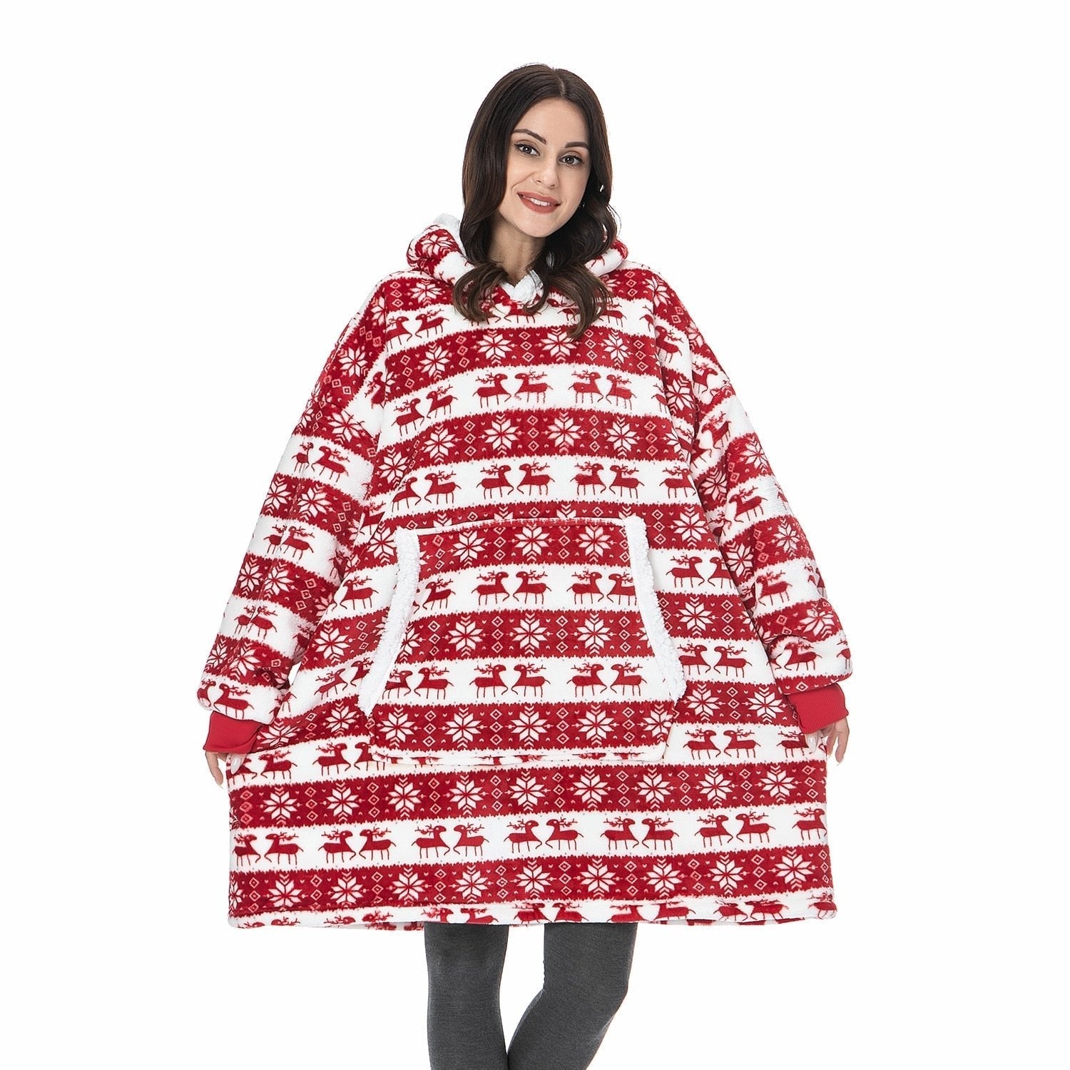 Benedikta – Fenna Kuscheliger Hoodie und Decke in Einem