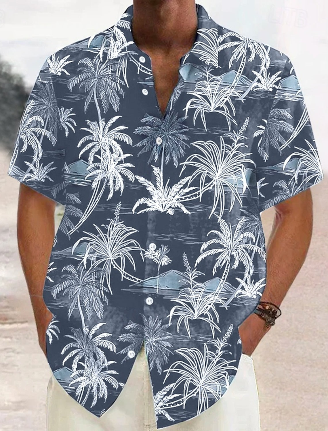 Marco – Strandhemd Herren Hawaii Stil Lässig Urlaub