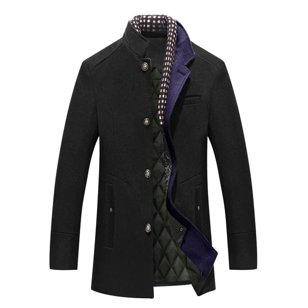 Benediktus – Eleganter Winter Wollmantel für Herren