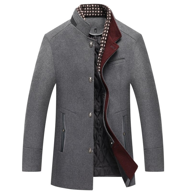 Benediktus – Eleganter Winter Wollmantel für Herren