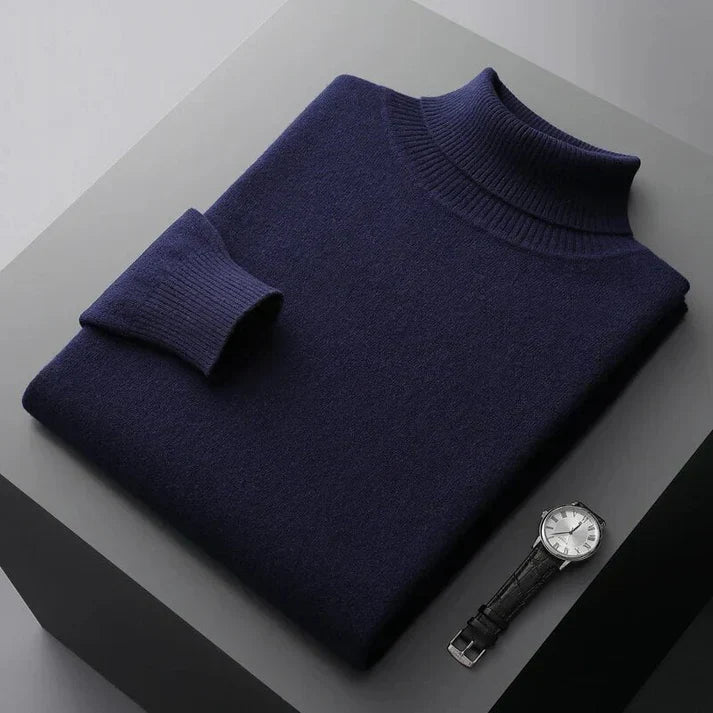 Kalle - Herren Kaschmir Rollkragenpullover Premium
