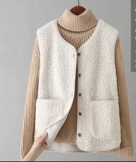 Tabea – Gemütliche ärmellose Weste, lässig