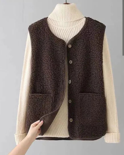 Tabea – Gemütliche ärmellose Weste, lässig