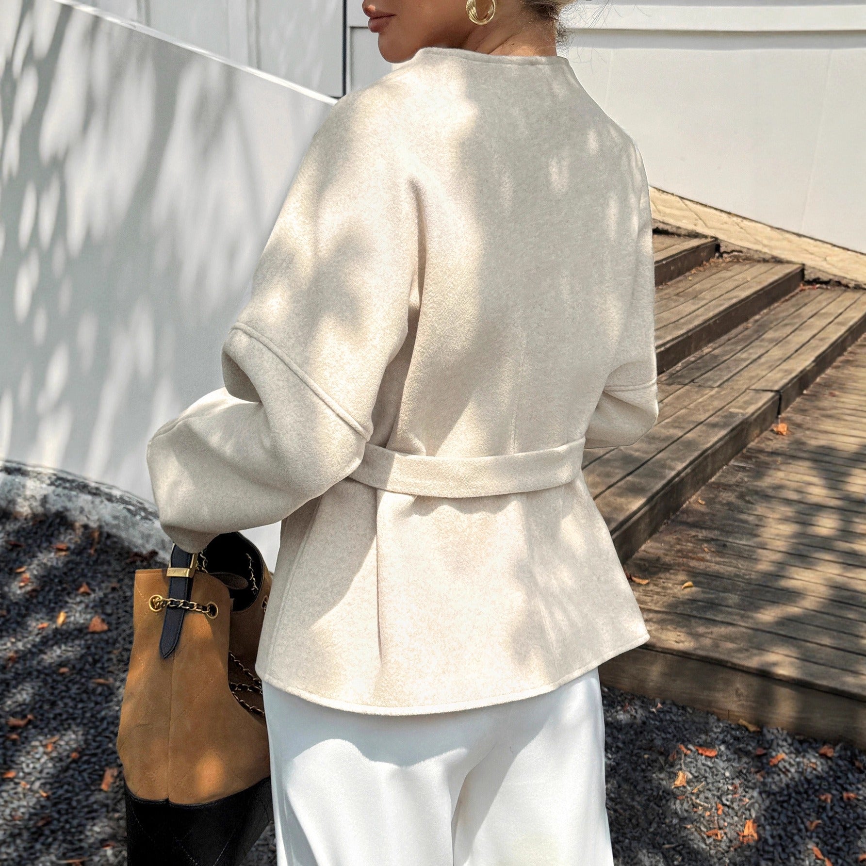 Ruth – Damen-Wickeljacke Mit Gürtel