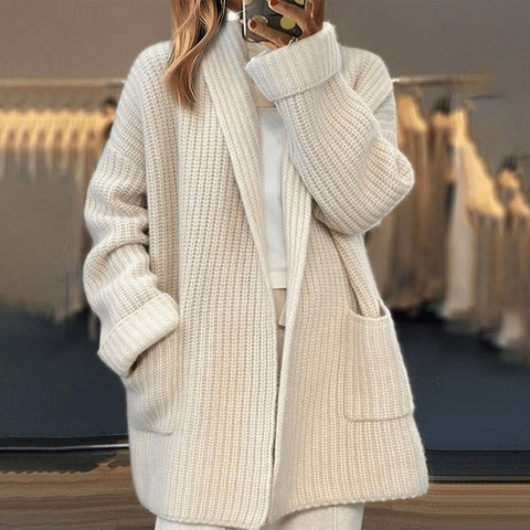 Rosa – Lange Weste für elegante Looks